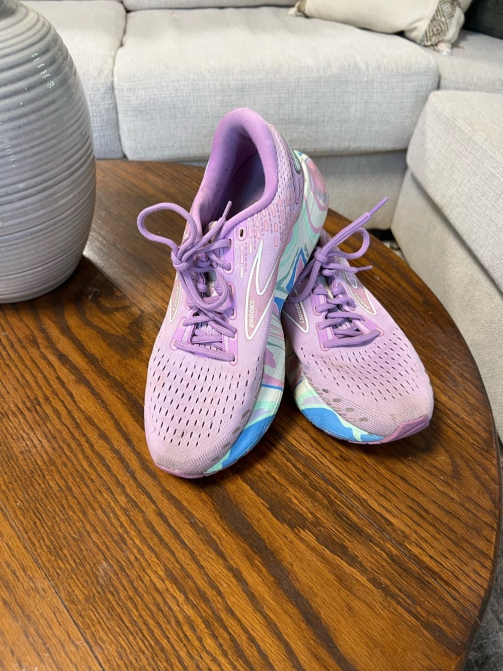 Brooks Women’s Lavender Athletic Running Shoes with Pastel Accents